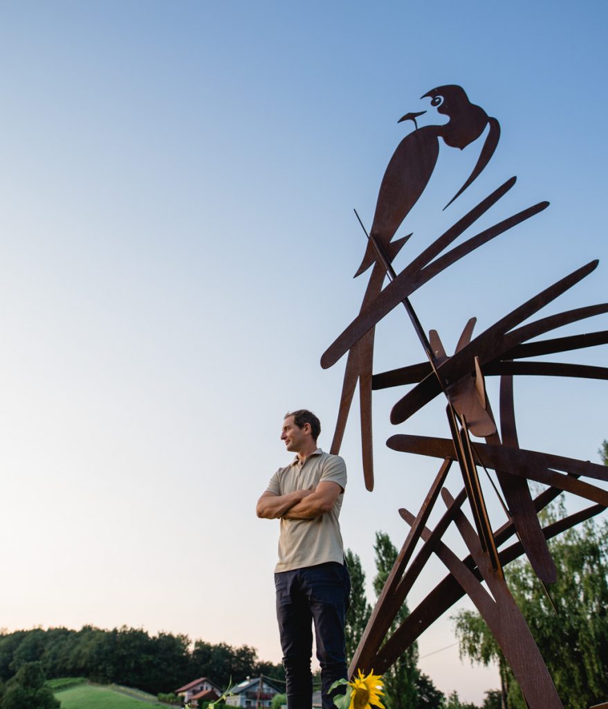 Markus & die Schwalbe, Weingut Pongratz - Foto © Helmut Bolesch