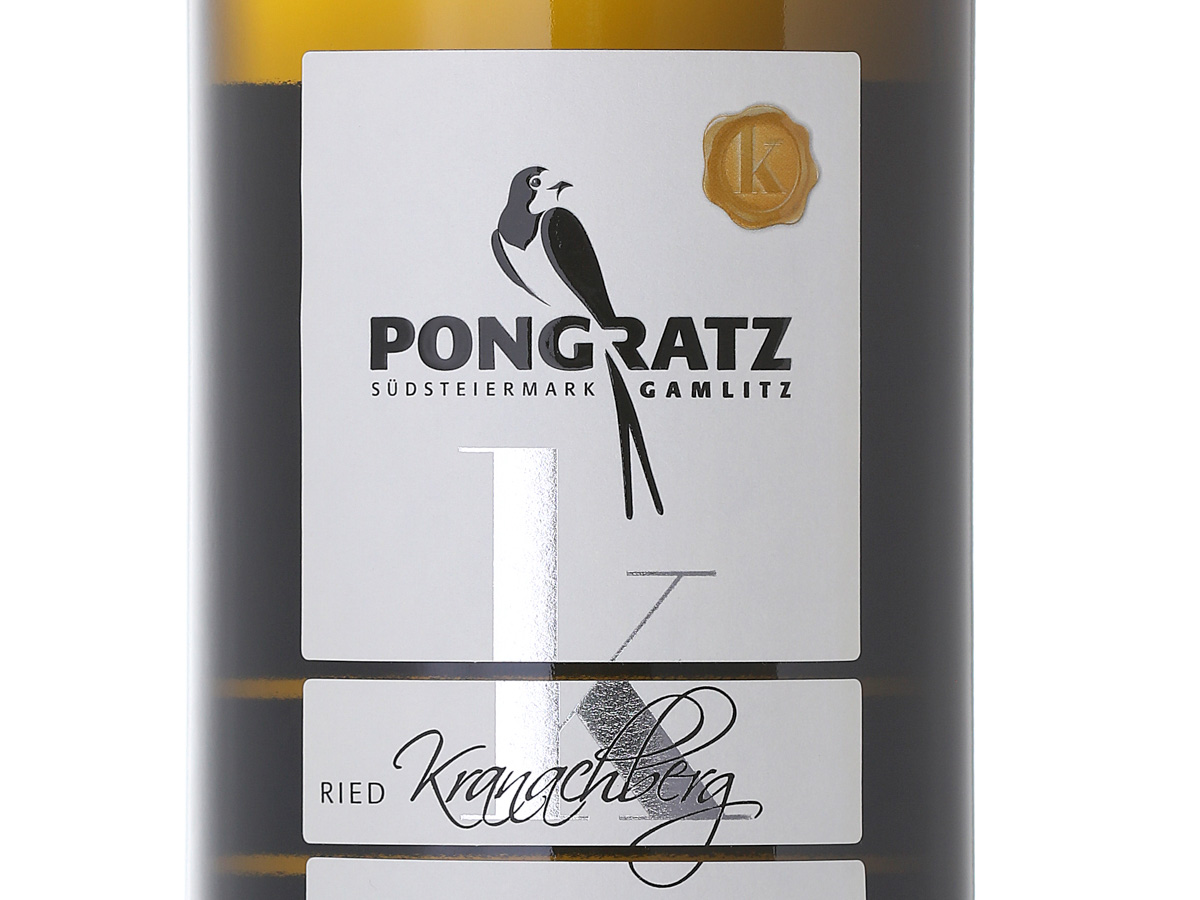 Etikett Chardonnay Kranachberg, Weingut Pongratz