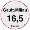 Auszeichnung Gault Millau 16,5 Punke